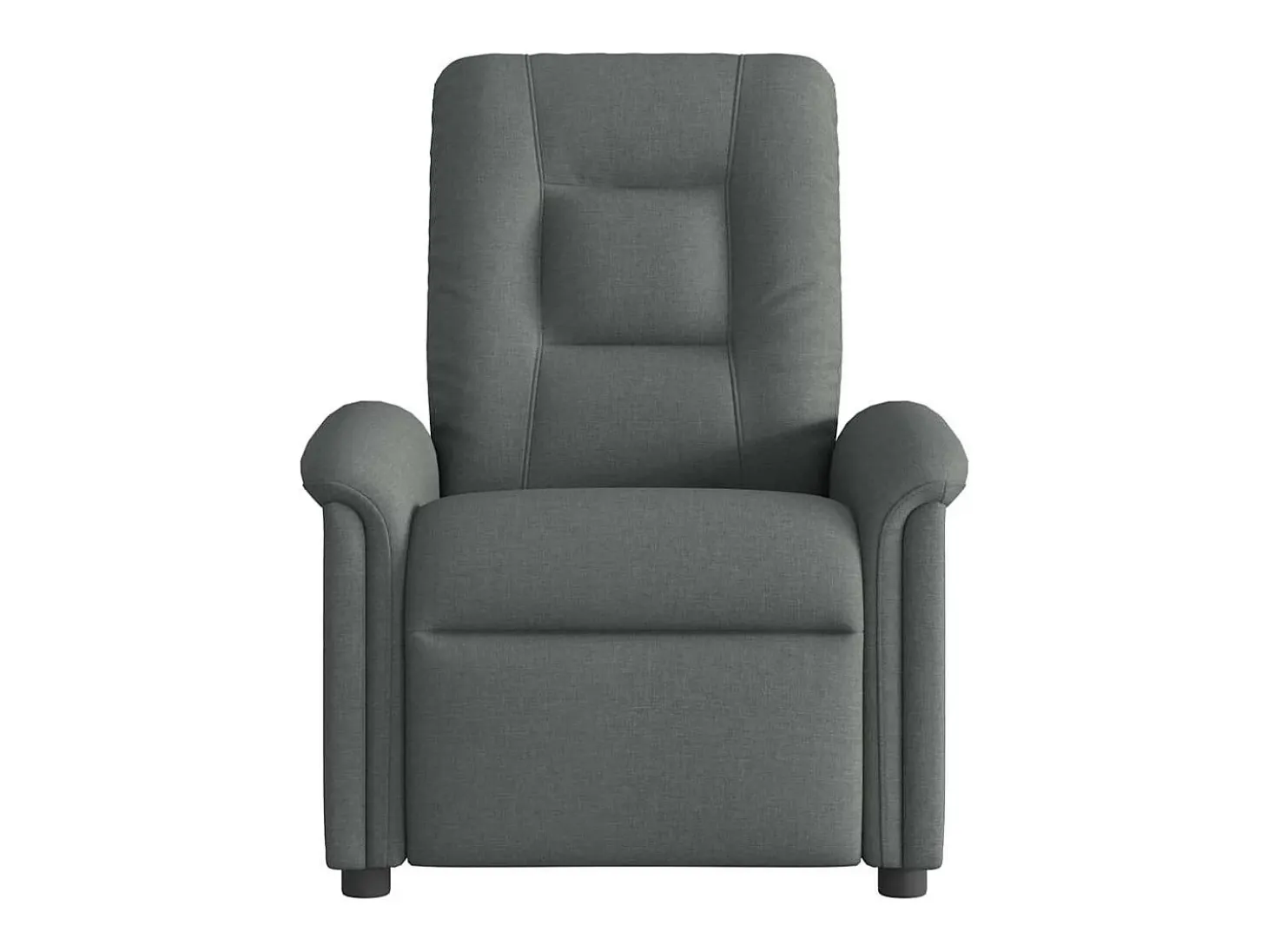 Poltrona reclinável de massagens elétrica tecido cinza-escuro SHL855675