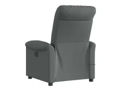 Poltrona reclinável de massagens elétrica tecido cinza-escuro SHL855675