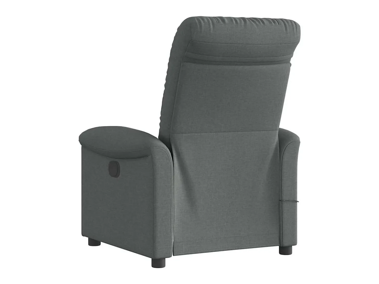 Poltrona reclinável de massagens elétrica tecido cinza-escuro SHL855675