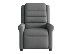 Poltrona reclinável de massagens elétrica tecido cinza-escuro SHL944028