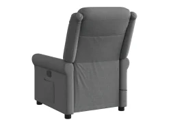 Poltrona reclinável de massagens elétrica tecido cinza-escuro SHL944028