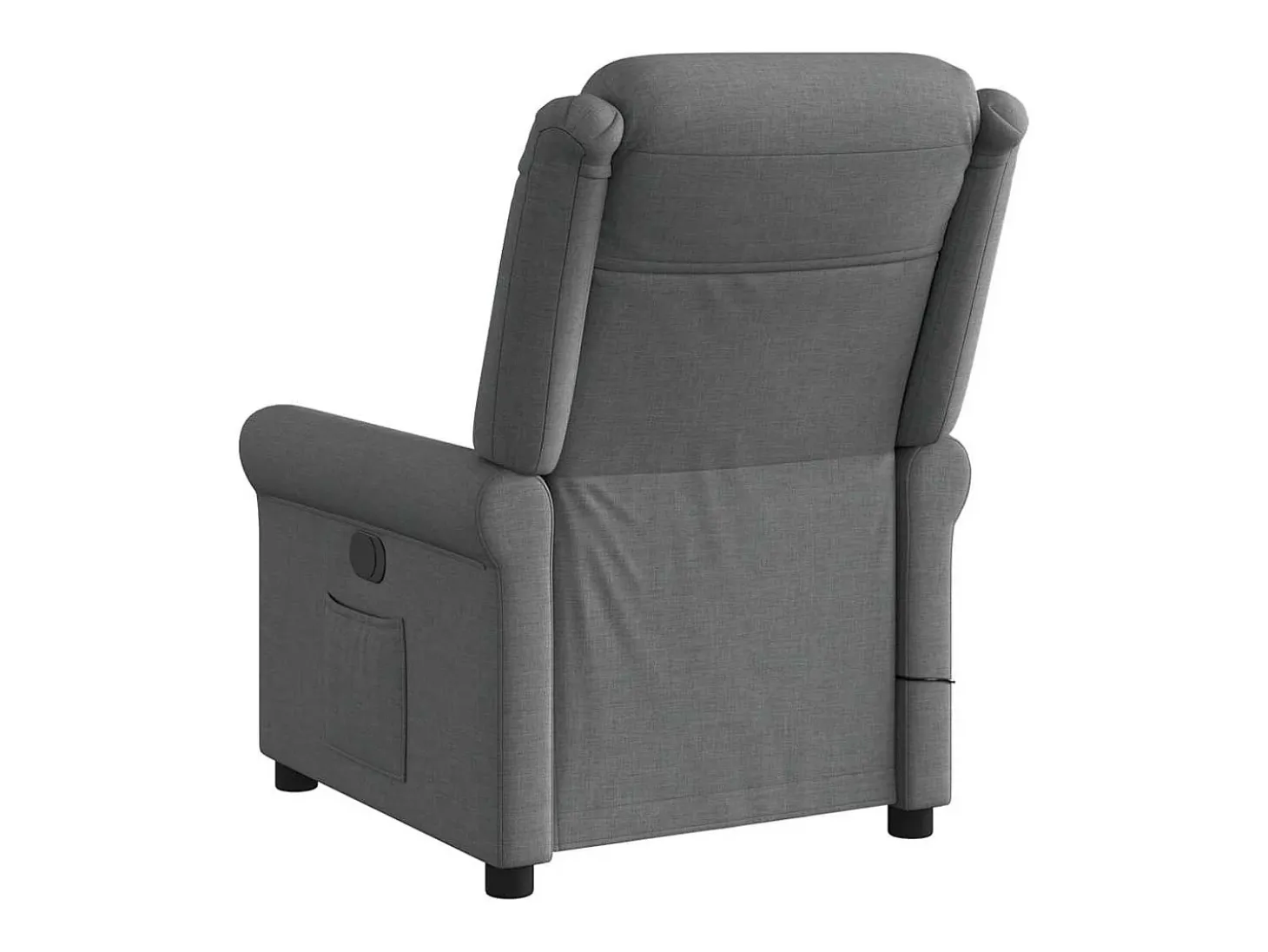 Poltrona reclinável de massagens elétrica tecido cinza-escuro SHL944028