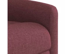 Poltrona reclinável de massagens elétrica tecido vermelho tinto SHL69680