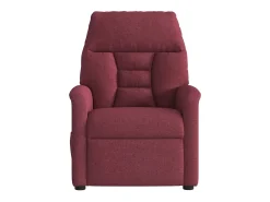 Poltrona reclinável de massagens elétrica tecido vermelho tinto SHL69680