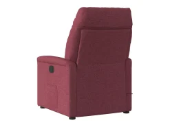 Poltrona reclinável de massagens elétrica tecido vermelho tinto SHL69680