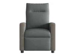 Poltrona reclinável de massagens elétrica tecido cinza-escuro SHL576713