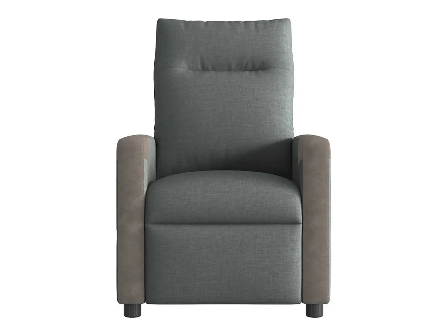 Poltrona reclinável de massagens elétrica tecido cinza-escuro SHL576713