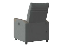 Poltrona reclinável de massagens elétrica tecido cinza-escuro SHL576713