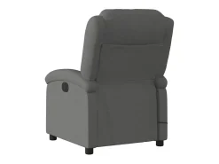 Poltrona reclinável de massagens elétrica tecido cinza-escuro SHL121715