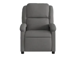 Poltrona reclinável de massagens elétrica tecido cinza-escuro SHL121715