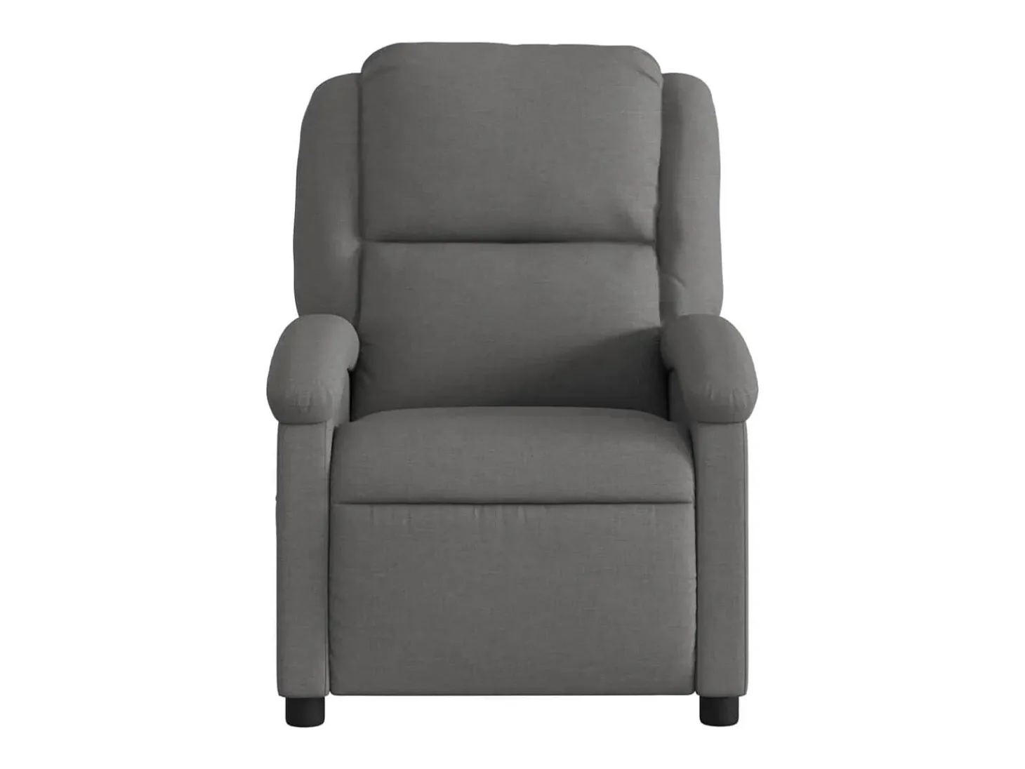 Poltrona reclinável de massagens elétrica tecido cinza-escuro SHL121715
