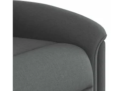 Poltrona reclinável de massagem em tecido cinza escuro SHL221787