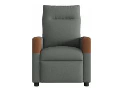 Poltrona reclinável de massagens elétrica tecido cinza-escuro SHL518767