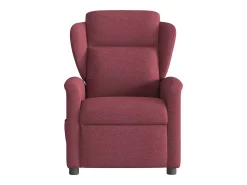 Poltrona reclinável de massagens elétrica tecido vermelho tinto SHL813181