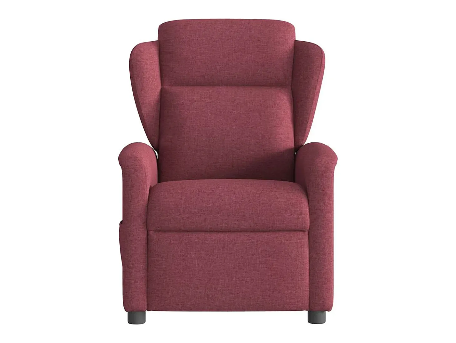 Poltrona reclinável de massagens elétrica tecido vermelho tinto SHL813181