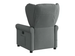 Poltrona reclinável de massagens elétrica tecido cinza-escuro SHL38963