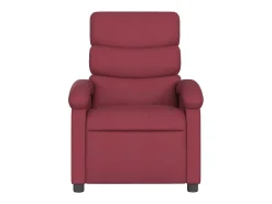 Poltrona reclinável de massagens elétrica tecido vermelho tinto SHL965713