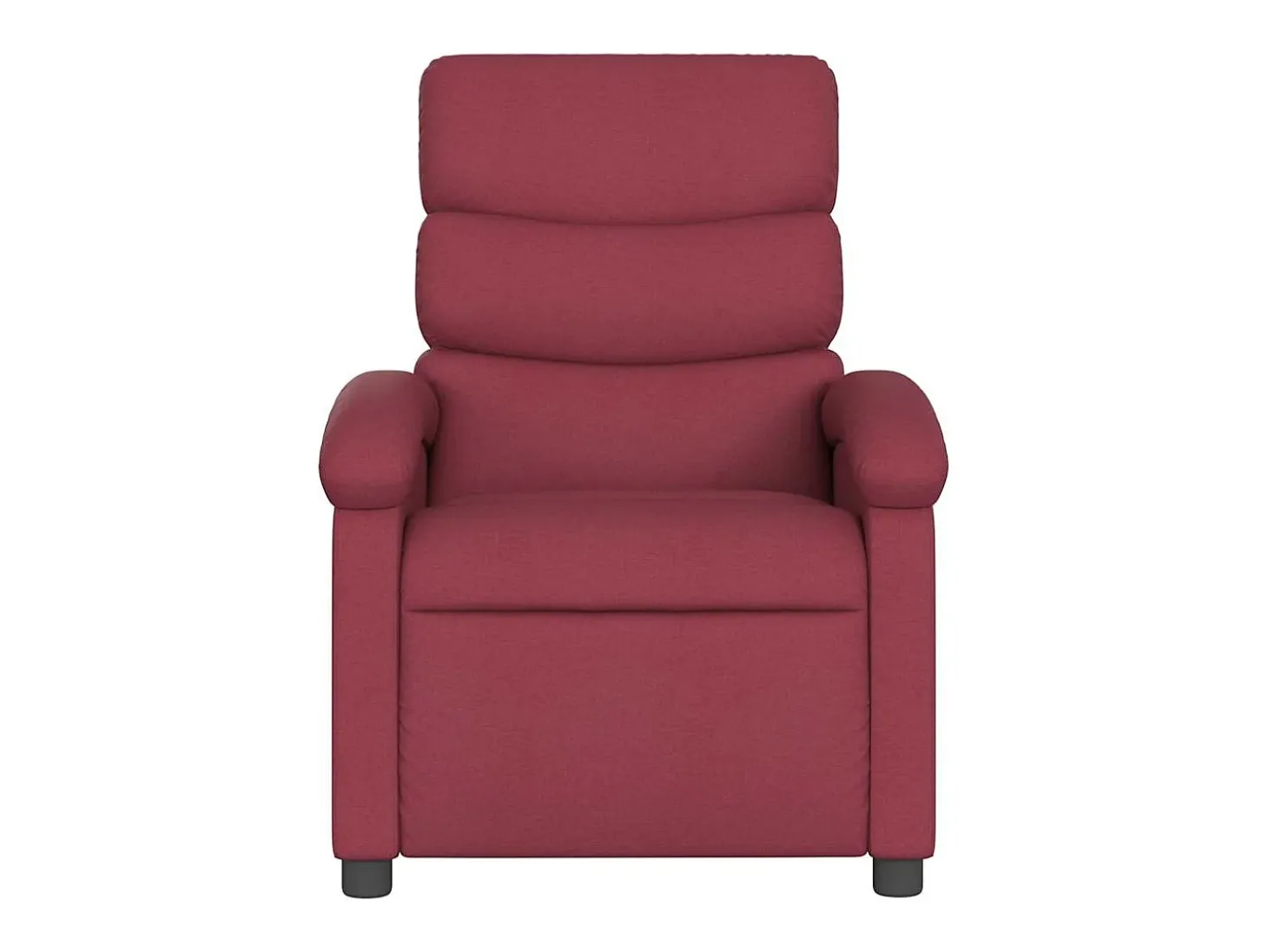 Poltrona reclinável de massagens elétrica tecido vermelho tinto SHL965713