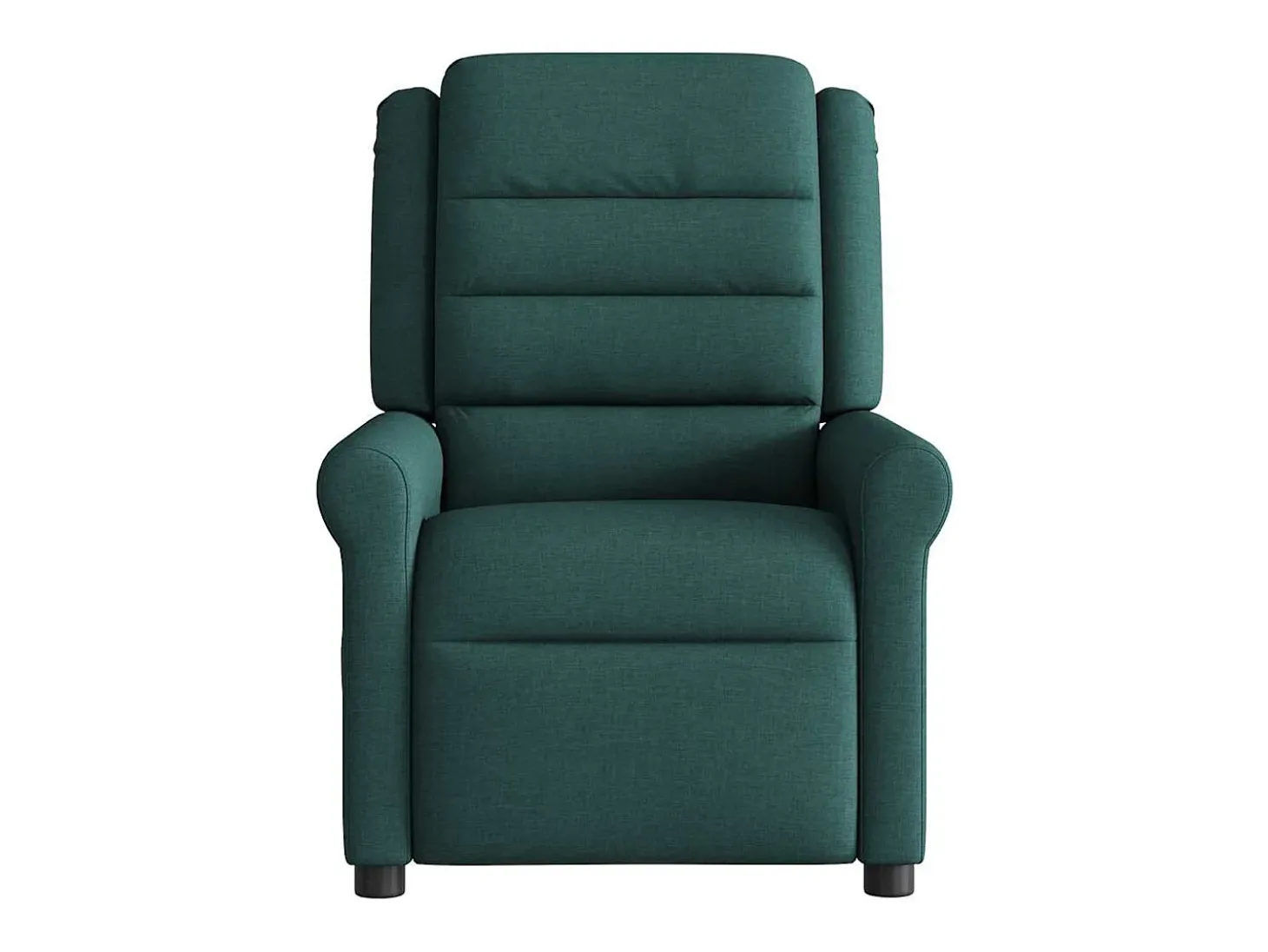 Poltrona reclinável de massagens elétrica tecido verde-escuro SHL370838