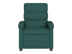 Poltrona reclinável de massagens elétrica tecido verde-escuro SHL953568