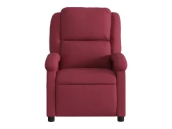 Poltrona reclinável de massagens elétrica tecido vermelho tinto SHL614459