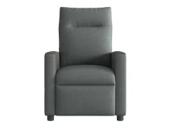 Poltrona reclinável de massagem em tecido cinza escuro SHL650100
