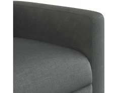 Poltrona reclinável de massagem em tecido cinza escuro SHL650100