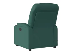 Poltrona reclinável de massagens elétrica tecido verde-escuro SHL288795