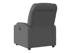 Poltrona reclinável de massagens elétrica tecido cinza-escuro SHL942676
