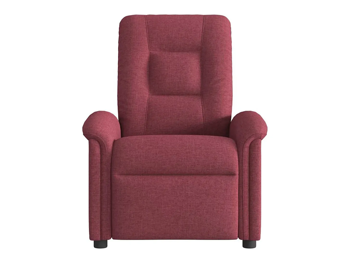 Poltrona reclinável de massagens elétrica tecido vermelho tinto SHL254001