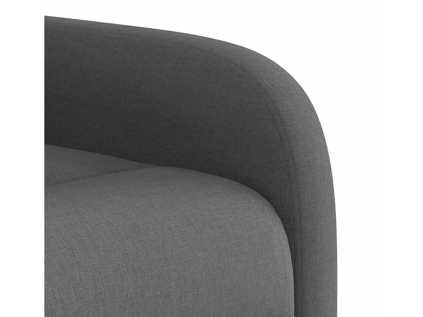 Poltrona reclinável de massagem em tecido cinza escuro SHL630541