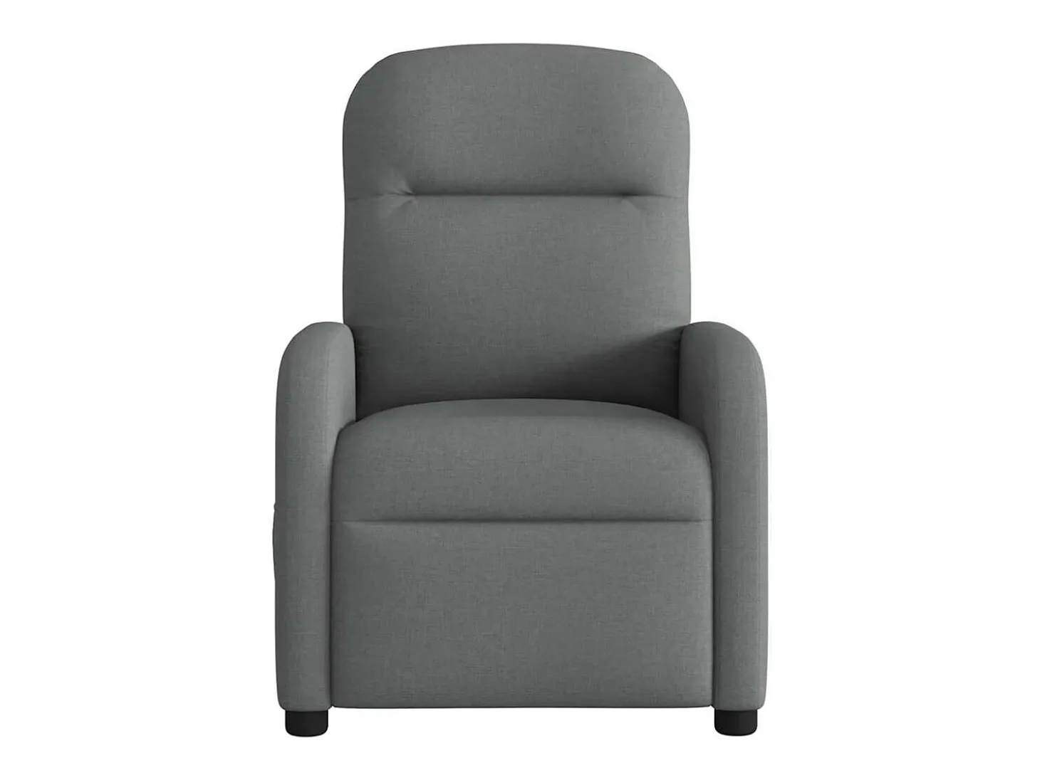 Poltrona reclinável de massagem em tecido cinza escuro SHL630541