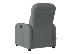 Poltrona reclinável de massagem em tecido cinza escuro SHL630541