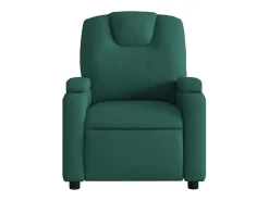 Poltrona reclinável de massagens elétrica tecido verde-escuro SHL467953