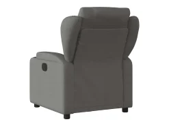 Poltrona reclinável de massagens elétrica tecido cinza-escuro SHL338470