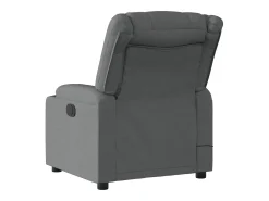 Poltrona reclinável de massagens elétrica tecido cinza-escuro SHL954506
