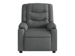 Poltrona reclinável de massagens elétrica tecido cinza-escuro SHL954506