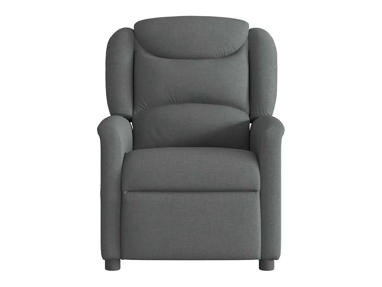 Poltrona reclinável de massagens elétrica tecido cinza-escuro SHL912743