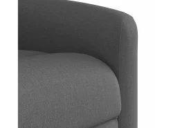 Poltrona reclinável de massagem em tecido cinza escuro SHL224644