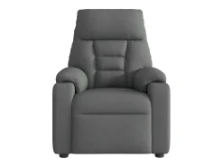 Poltrona reclinável de massagens elétrica tecido cinza-escuro SHL164046