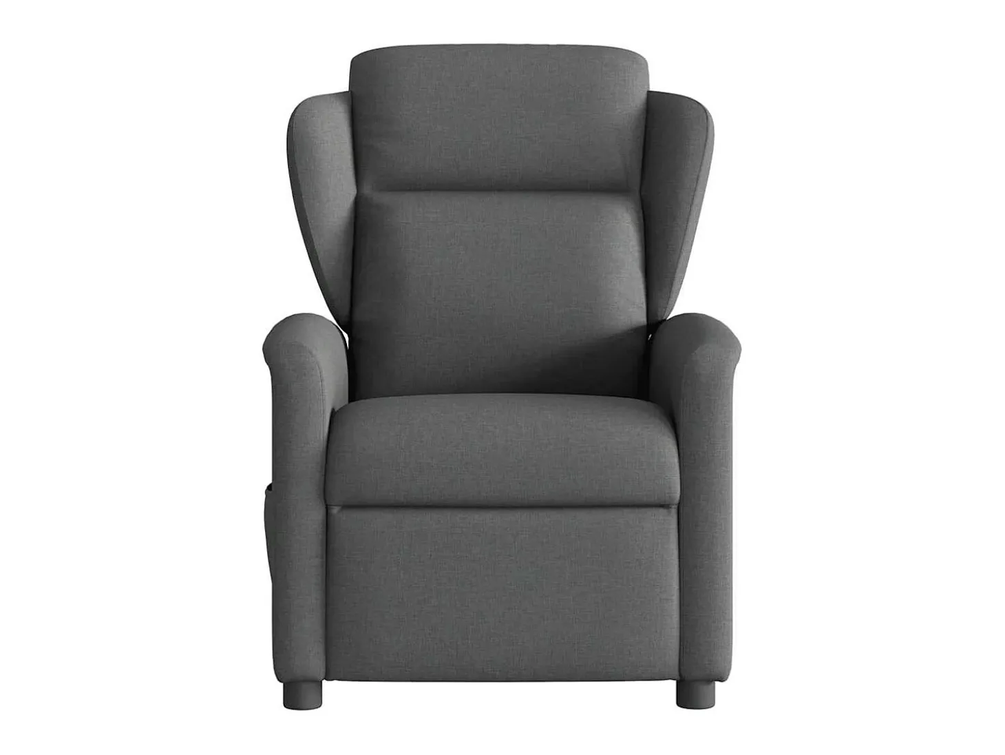 Poltrona reclinável de massagens elétrica tecido cinza-escuro SHL789993