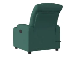 Poltrona reclinável de massagens elétrica tecido verde-escuro SHL970336