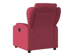 Poltrona reclinável de massagens elétrica tecido vermelho tinto SHL373069