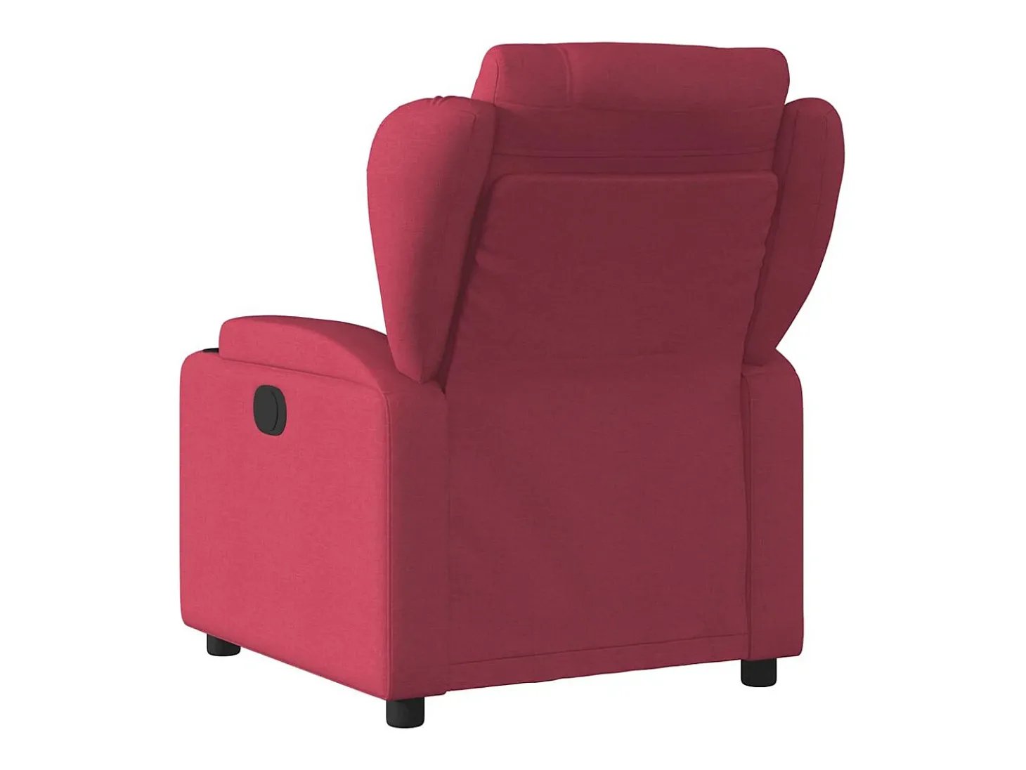 Poltrona reclinável de massagens elétrica tecido vermelho tinto SHL373069