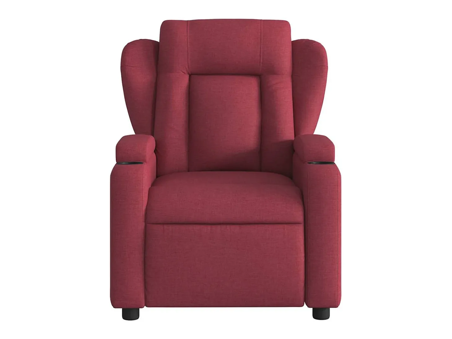 Poltrona reclinável de massagens elétrica tecido vermelho tinto SHL373069