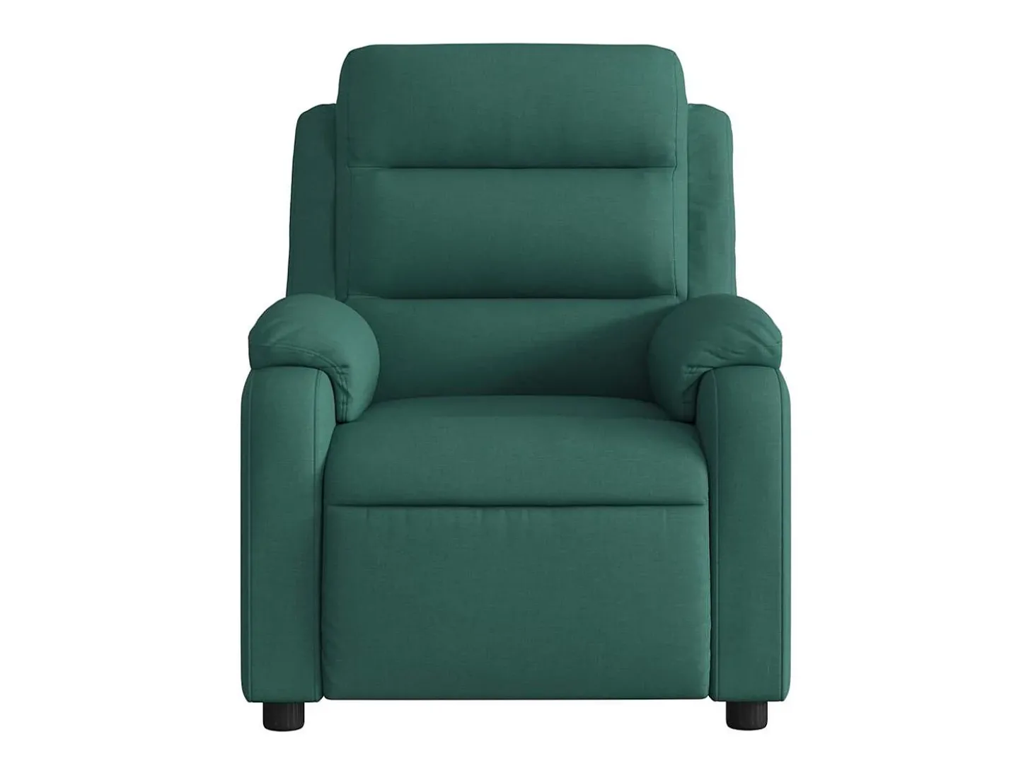 Poltrona reclinável de massagens elétrica tecido verde-escuro SHL612210