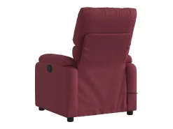 Poltrona reclinável de massagens elétrica tecido vermelho tinto SHL380893