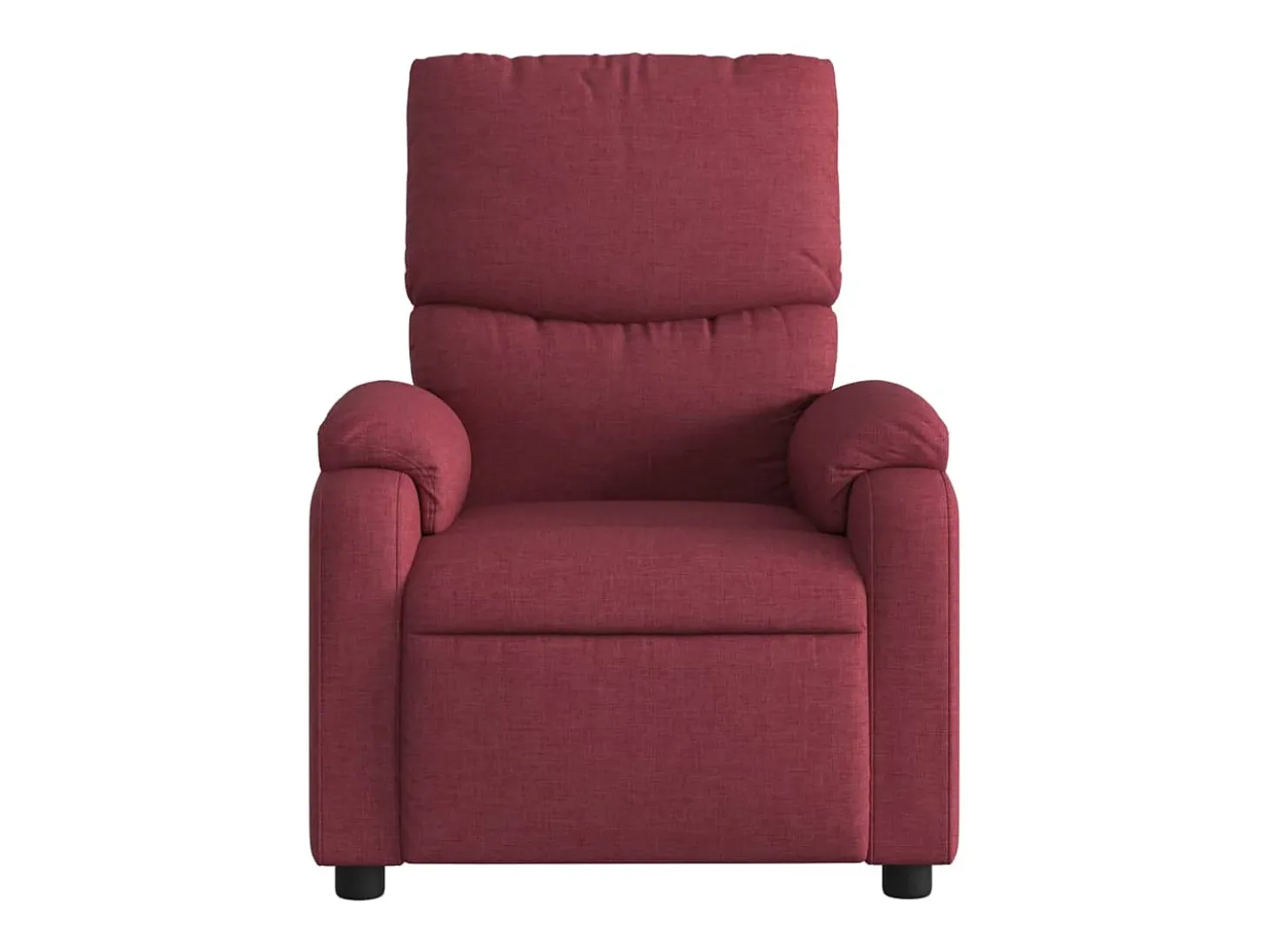 Poltrona reclinável de massagens elétrica tecido vermelho tinto SHL380893