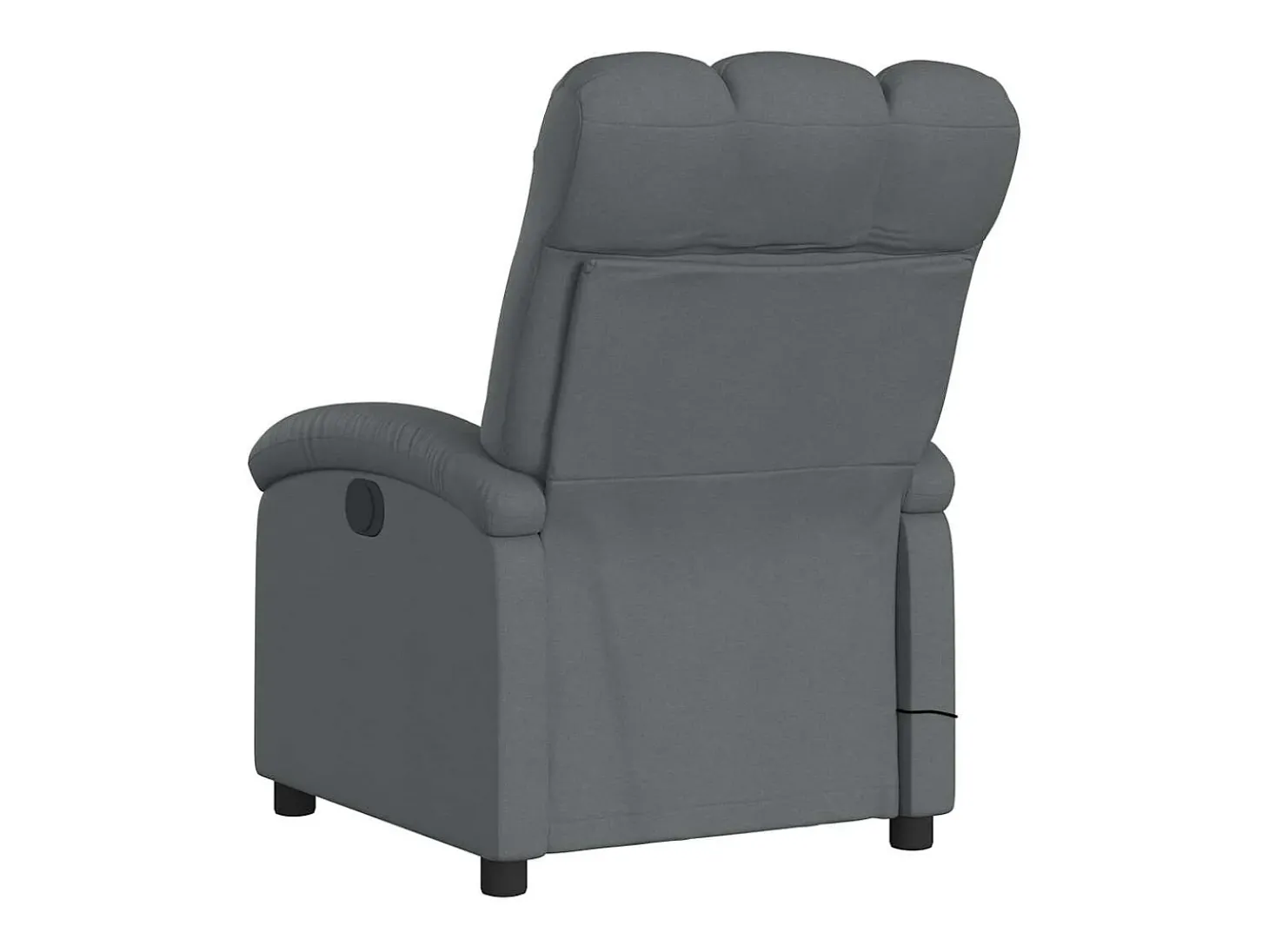 Poltrona reclinável de massagens elétrica tecido cinza-escuro SHL469685