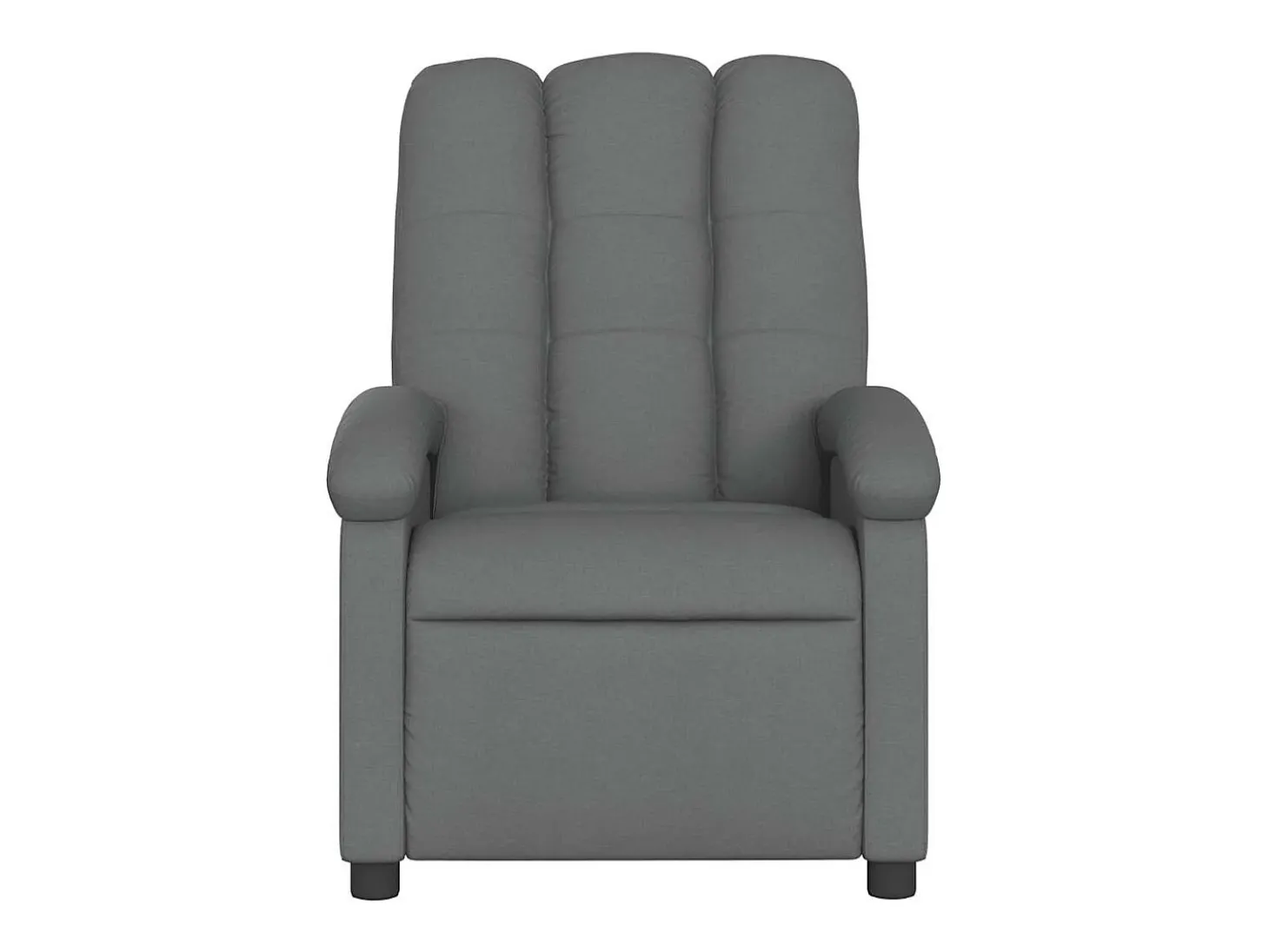 Poltrona reclinável de massagens elétrica tecido cinza-escuro SHL469685